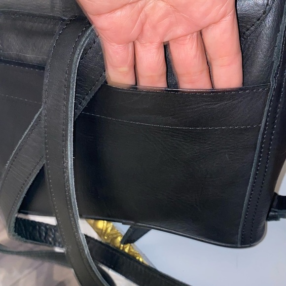 Abby Alley Mini Adelaide Backpack Handcrafted in Kenya in Black Leather main image 9